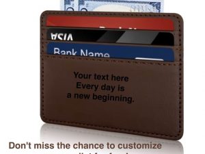 Engraved Wallet for Groomsmen or Anniversary