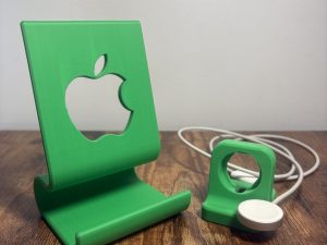 Declutter your desk or nightstand with this sleek 2-in-1 stand for your iPhone and Apple Watch. Designed for daily use, it keeps your devices upright, organized, and easy to charge — all in one place.