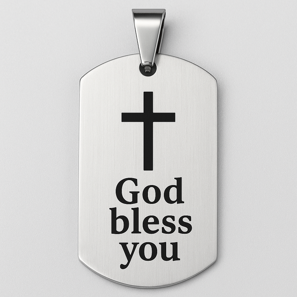 Custom Engraved Military Pendant – Stainless Steel Dog Tag Necklace – Personalized Gift for Men & Women - Image 5