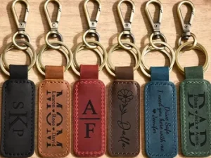 Personalized Leather Valet Keychain – Elegant & Durable - Image 7